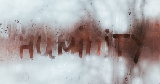 humidity written on window